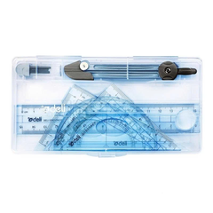 9619_Bộ dụng cụ học sinh_180mm PS_Màu đỏ