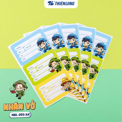 Nhãn vở NBL-005/AK xấp 15 hộp 50