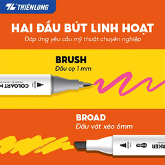 Bút lông mỹ thuật AM-C006 48 màu