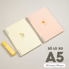 Sổ Lò Xo 2 đầu A5 MB-019 120T kẻ ngang