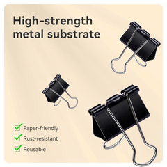 EZ63_Kẹp giấy giá rẻ_32mm_hộp_màuđen