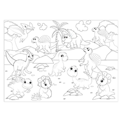 Tranh cuộn tô màu DIY 2in1CRO-C001 hộp10