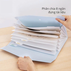 EF615_ Túi tài liệu cầm tay_8ngăn_màulẫn