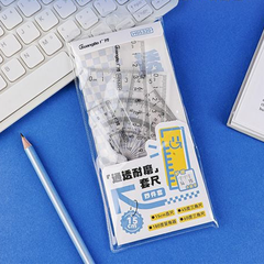 WH652_Bộ thước màu_4 PCS, thước 15cm