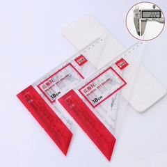 6420_Bộ thước Eke 18cm_Trong suốt