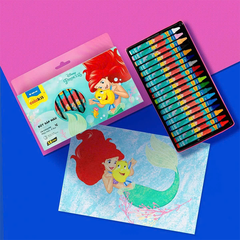 Bút sáp màu CR-C010/PR tiên cá 18 màu/T96