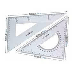 E6430_Bộ thước Eke_30cm_Trong suốt