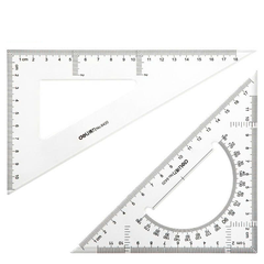 6420_Bộ thước Eke 18cm_Trong suốt