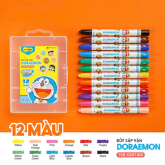Bút sáp vặn TCR-C007/DO 12 màu