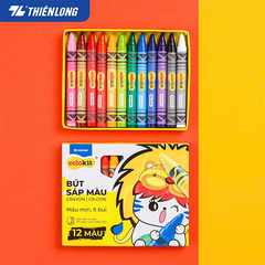 Bút sáp 12 màu Thiên Long CRC016