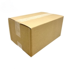 Hộp 20x12x8 cm - 3 lớp sóng B, mặt nâu, đáy mộc, nắp đối