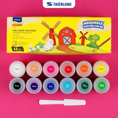Màu nước rửa được SWP-C002 12 màu/T24