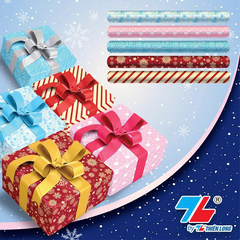 Giấy gói quà 70x50cm phủ mờ GGQ-004 - 4 họa tiết khác nhau