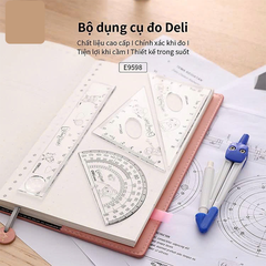 E9598_Bộ thước_5pcs_Trong suốt_bộ