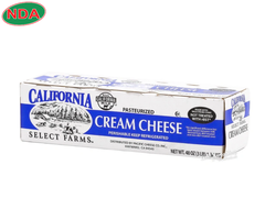Phô mai kem Cream Chese 1.36kg/cây Mỹ Cali