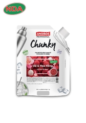 Mứt vải hoa hồng Chunky Andros 1kg/túi