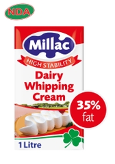 MILAC dairy whipping cream độ béo 35% , 1lốc 12 hộp 1l