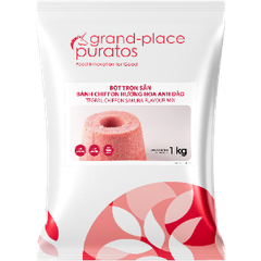Bột trộn bánh Chiffon Hương Anh Đào Tegral Chiffon Sakura Flavour mix túi 1kg Puratos