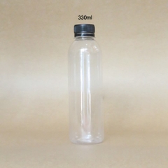 Chai nhựa 330ml, nắp đen, 200c/lốc
