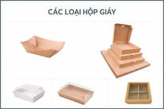 Hộp giấy đựng bánh nhiều loại (khay, hộp)
