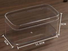 Hộp Mica chữ nhật JL001 11.5*5*5.8cm, 400c/thùng