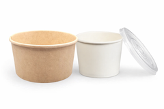 Tô giấy  size 600ml và 750ml, có loại chịu nhiệt.