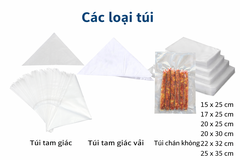 Các loại bao hút chân không và bao tam giác (có loại bằng vải)