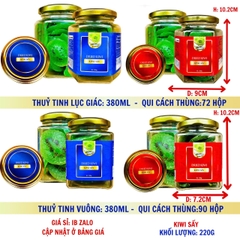 Kiwi sấy - hộp nắp vặn 250g