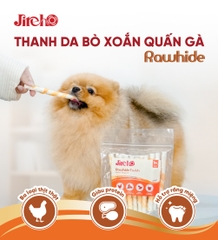 Thanh da bò xoắn quấn gà