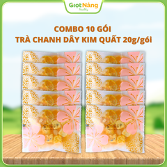 Trà Chanh Dây Kim Quất Combo 10 Gói 20 g/gói