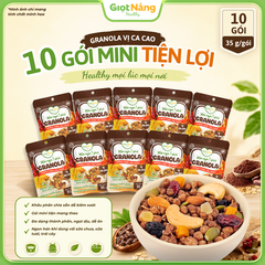 Granola Không Chiên Vẫn Ngon Vị Ca Cao Combo 10 Gói 35 g/gói
