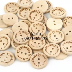 Cúc gỗ handmade