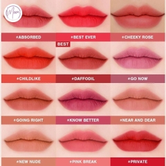 SET SON 3CE VELVET FLUSH – BỘ SON MỜ MỊN, LÊN MÀU ĐẸP, PHONG CÁCH TRẺ TRUNG