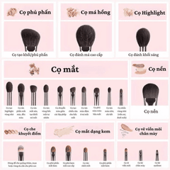 Bộ cọ lông thú 22 cây mềm mịn