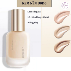 KEM NỀN UODO - CHE PHỦ KHUYẾT ĐIỂM TỐI ĐA, BỀN MÀU 12H, LỚP NỀN HOÀN HẢO!