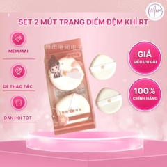 SET 2 MÚT TRANG ĐIỂM ĐỆM KHÍ | DÙNG ĐƯỢC CẢ KHÔ VÀ ƯỚT, TÁN NỀN ĐỀU MÀU, KHÔNG BẾT DÍNH
