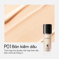 Kem nền CARSLAN Dưỡng ẩm kiềm dầu lâu trôi chống thấm nước 24h - Kem Nền Kiềm Dầu CARSLAN LASTING MOISTURE FOUNDATION