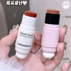 SON THỎI KAKASHOW ĐA CHỨC NĂNG - DÙNG LÀM SON MÔI VÀ MÁ HỒNG, ĐẦU CỌ BẰNG MÚT XỐP, LÊN MÀU TỰ NHIÊN, DỄ TÁN
