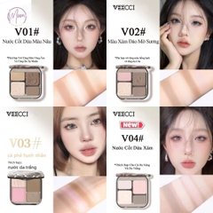 BẢNG PHẤN TẠO KHỐI VEECCI – HIGHLIGHT BẮT SÁNG TỰ NHIÊN, TÍCH HỢP MÁ HỒNG, LÂU TRÔI & CHỐNG NƯỚC