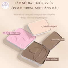 BẢNG PHẤN TẠO KHỐI VEECCI – HIGHLIGHT BẮT SÁNG TỰ NHIÊN, TÍCH HỢP MÁ HỒNG, LÂU TRÔI & CHỐNG NƯỚC