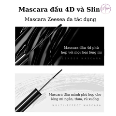 ZEESEA MASCARA SLIM 4D VỎ ĐEN | MI DÀY, CONG TỰ NHIÊN, KHÔNG VÓN CỤC