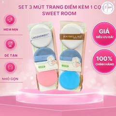 SET 3 MÚT TRANG ĐIỂM KẾT HỢP 1 CỌ | TÁN NỀN, CHE KHUYẾT ĐIỂM, PHÙ HỢP TRANG ĐIỂM CÁ NHÂN VÀ CHUYÊN NGHIỆP
