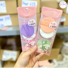 HỘP 3 MÚT TRANG ĐIỂM ĐỆM KHÍ NALAMEI | MÚT MỀM MỊN, TÁN CUSHION TỰ NHIÊN, GIÚP LỚP NỀN MỎNG NHẸ