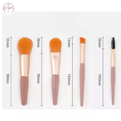 Bộ Cọ Makeup Cá Nhân 8 Cây Mini, Đầu Lông Mềm Mại, Chuyên Nghiệp, Dễ Dùng, Bền Đẹp