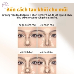 BẢNG PHẤN TẠO KHỐI VEECCI – HIGHLIGHT BẮT SÁNG TỰ NHIÊN, TÍCH HỢP MÁ HỒNG, LÂU TRÔI & CHỐNG NƯỚC