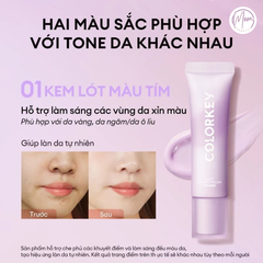 KEM LÓT COLORKEY 30G - NÂNG TÔNG, HIỆU CHỈNH MÀU DA XỈN