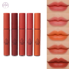 SET SON 3CE VELVET FLUSH – BỘ SON MỜ MỊN, LÊN MÀU ĐẸP, PHONG CÁCH TRẺ TRUNG