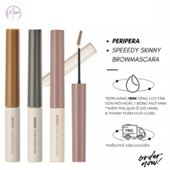 MASCARA MÀY PERIPERA SPEEDY SKINNY BROW – ĐẦU LÔNG MẢNH, TẠO SỢI TỰ NHIÊN, LÊN MÀU BỀN
