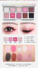 Bảng Phấn Mắt 10 màu Shedella chất phấn mịn Kèm Gương Soi - Bảng phấn mắt SHEDELLA 10 ô tiện lợi, tông màu đa dạng