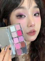 Bảng Phấn Mắt 10 màu Shedella chất phấn mịn Kèm Gương Soi - Bảng phấn mắt SHEDELLA 10 ô tiện lợi, tông màu đa dạng
